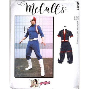 McCalls M8072 Adult Unisex S to XL Anime Costumes Sewing Patterns
